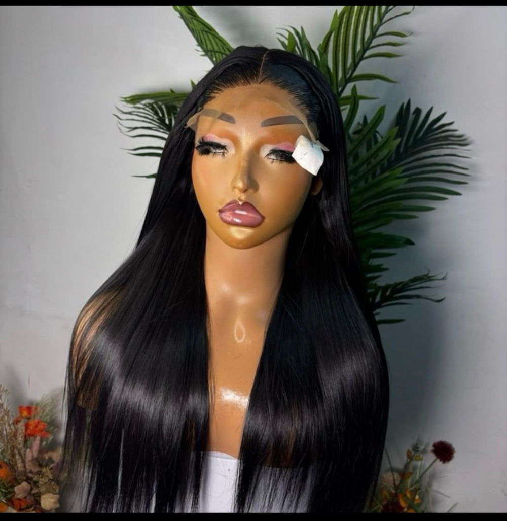 20 SDD luxury  Vietnamese  bone straight wig with 5 by 5 glue less closure.
