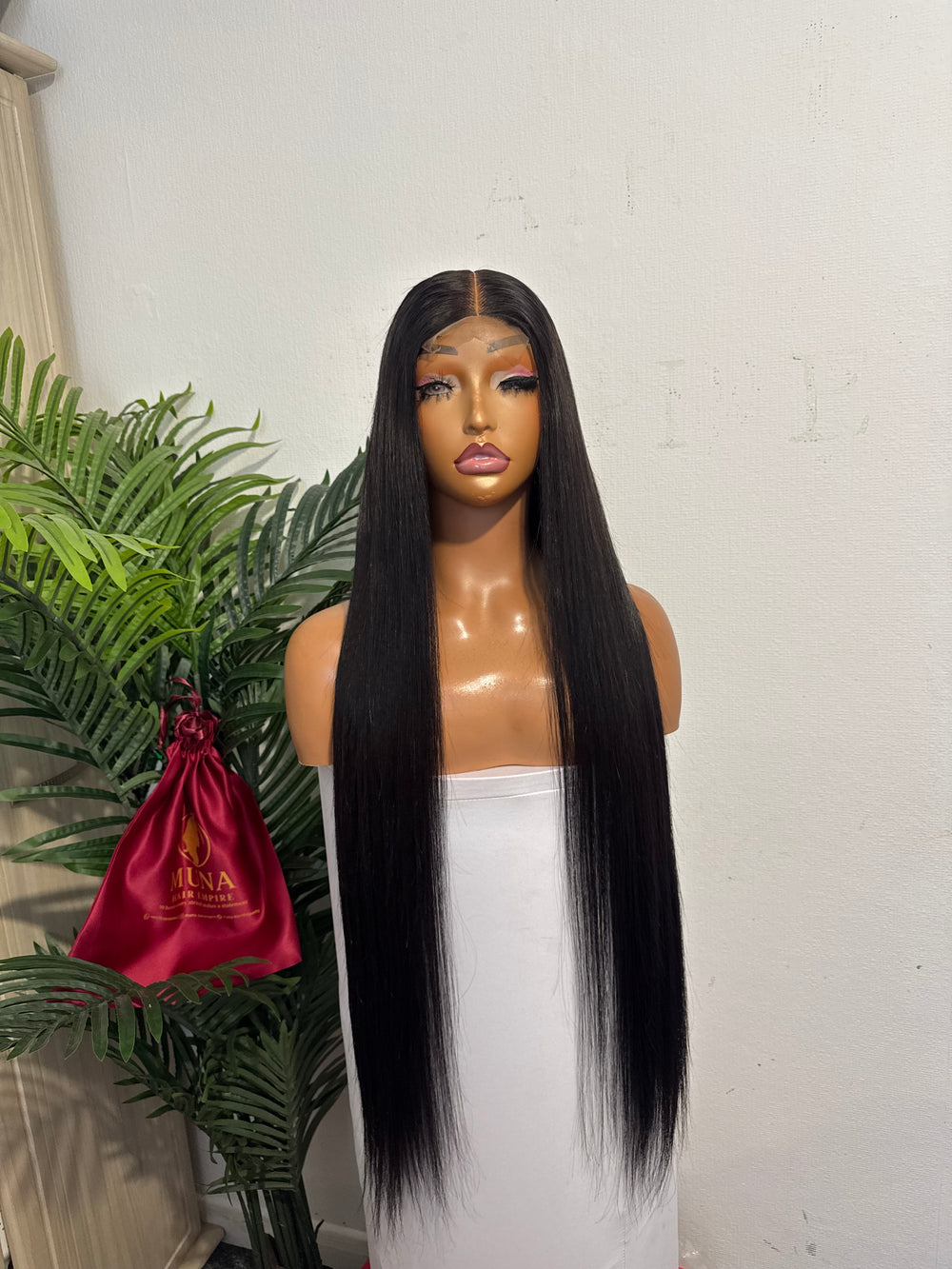 30 SDD luxury vietnamese bone straight wig with 2 by 6 closure made with 3 bundles and half 350g in Natural colour