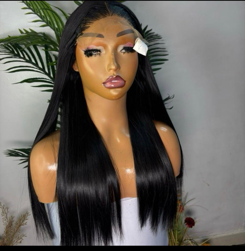 20 SDD luxury  Vietnamese  bone straight wig with 5 by 5 glue less closure.