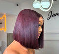 10 Dark burgundy bob wig